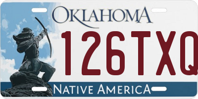 OK license plate 126TXQ