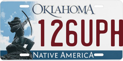 OK license plate 126UPH