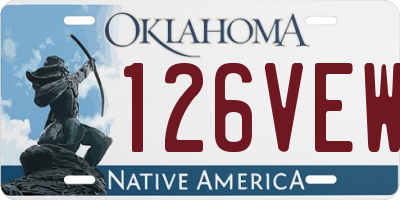 OK license plate 126VEW