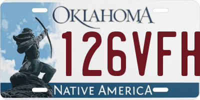 OK license plate 126VFH