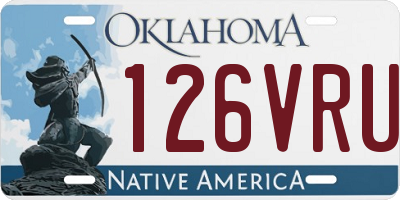 OK license plate 126VRU