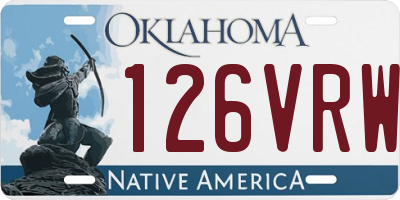 OK license plate 126VRW