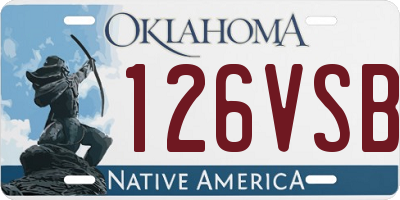 OK license plate 126VSB