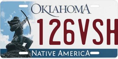 OK license plate 126VSH