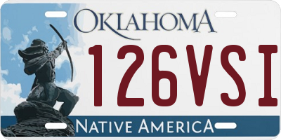 OK license plate 126VSI