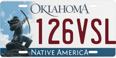 OK license plate 126VSL