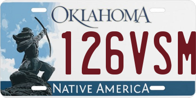 OK license plate 126VSM