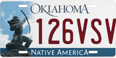 OK license plate 126VSV