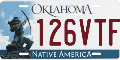 OK license plate 126VTF