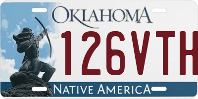 OK license plate 126VTH
