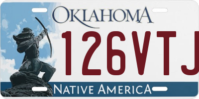 OK license plate 126VTJ