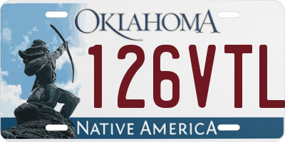 OK license plate 126VTL