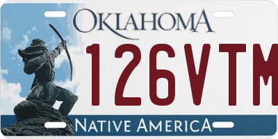OK license plate 126VTM