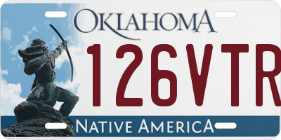 OK license plate 126VTR