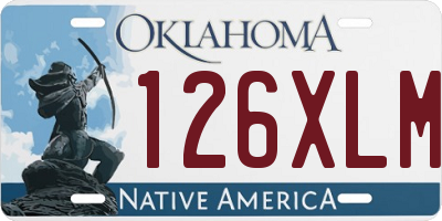 OK license plate 126XLM