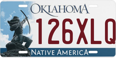 OK license plate 126XLQ