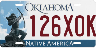 OK license plate 126XOK