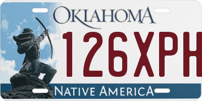 OK license plate 126XPH