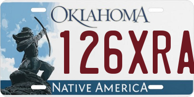 OK license plate 126XRA