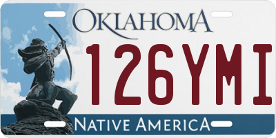 OK license plate 126YMI