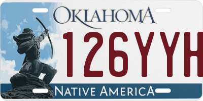 OK license plate 126YYH