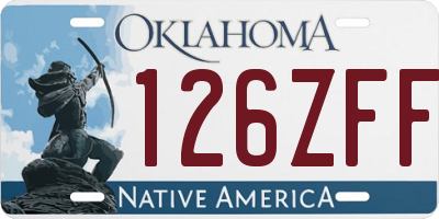 OK license plate 126ZFF