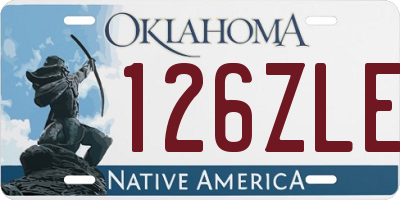 OK license plate 126ZLE