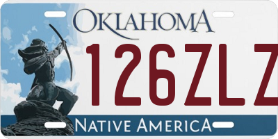 OK license plate 126ZLZ