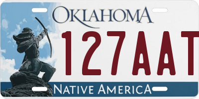OK license plate 127AAT