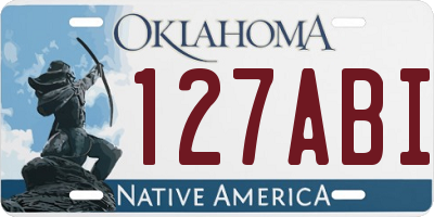 OK license plate 127ABI