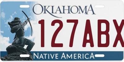 OK license plate 127ABX