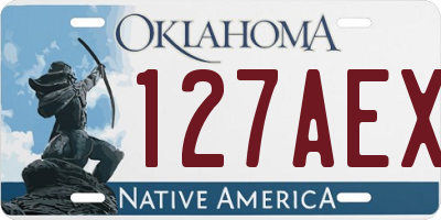 OK license plate 127AEX
