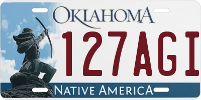 OK license plate 127AGI