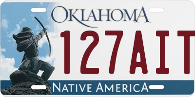 OK license plate 127AIT