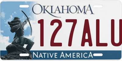 OK license plate 127ALU
