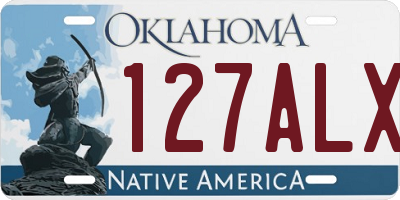 OK license plate 127ALX