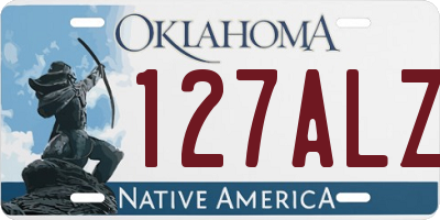 OK license plate 127ALZ