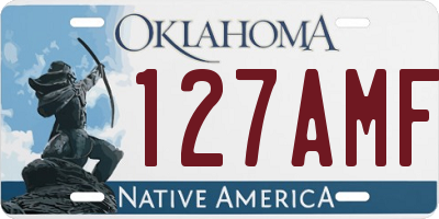 OK license plate 127AMF