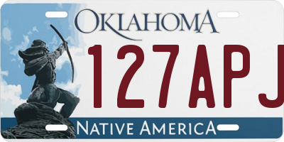 OK license plate 127APJ