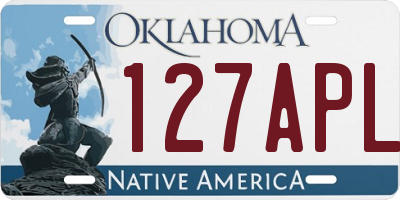 OK license plate 127APL