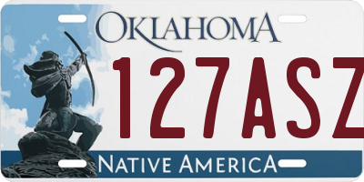 OK license plate 127ASZ