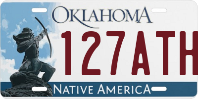 OK license plate 127ATH