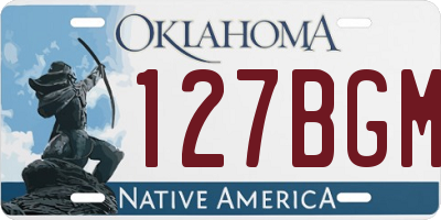 OK license plate 127BGM