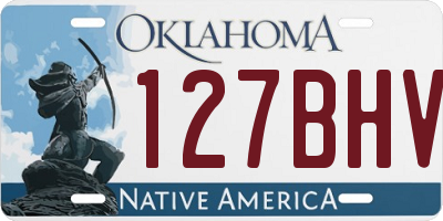 OK license plate 127BHV