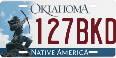 OK license plate 127BKD