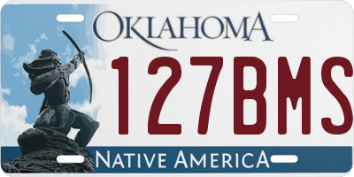 OK license plate 127BMS