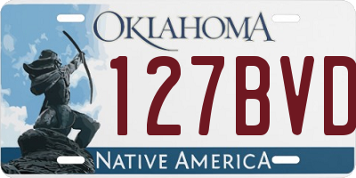 OK license plate 127BVD