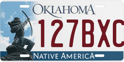 OK license plate 127BXC