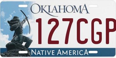 OK license plate 127CGP