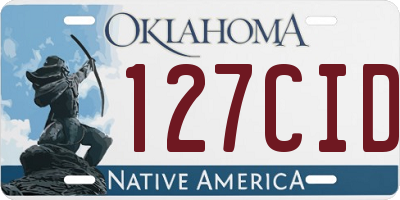 OK license plate 127CID
